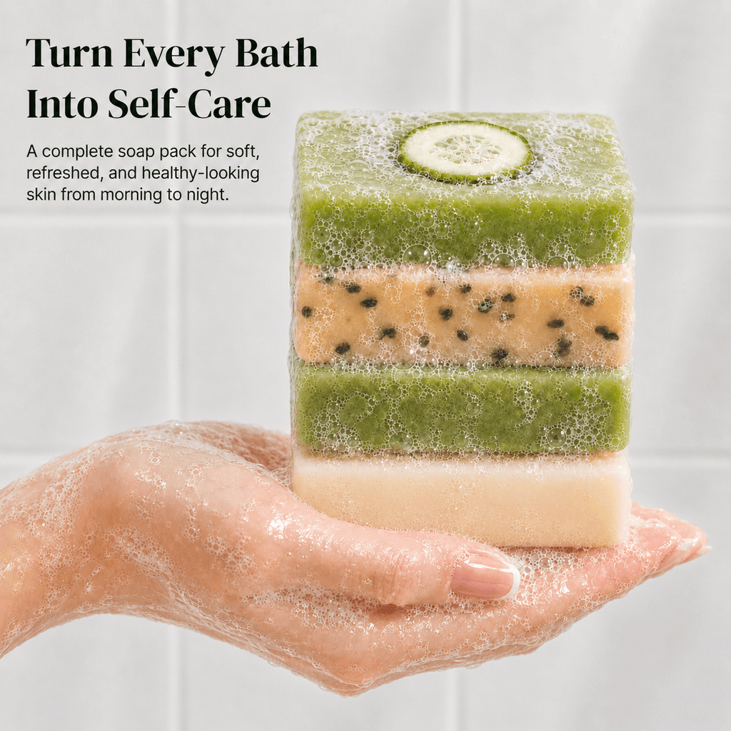 Handmade Soap Variety Pack - 4 Bars