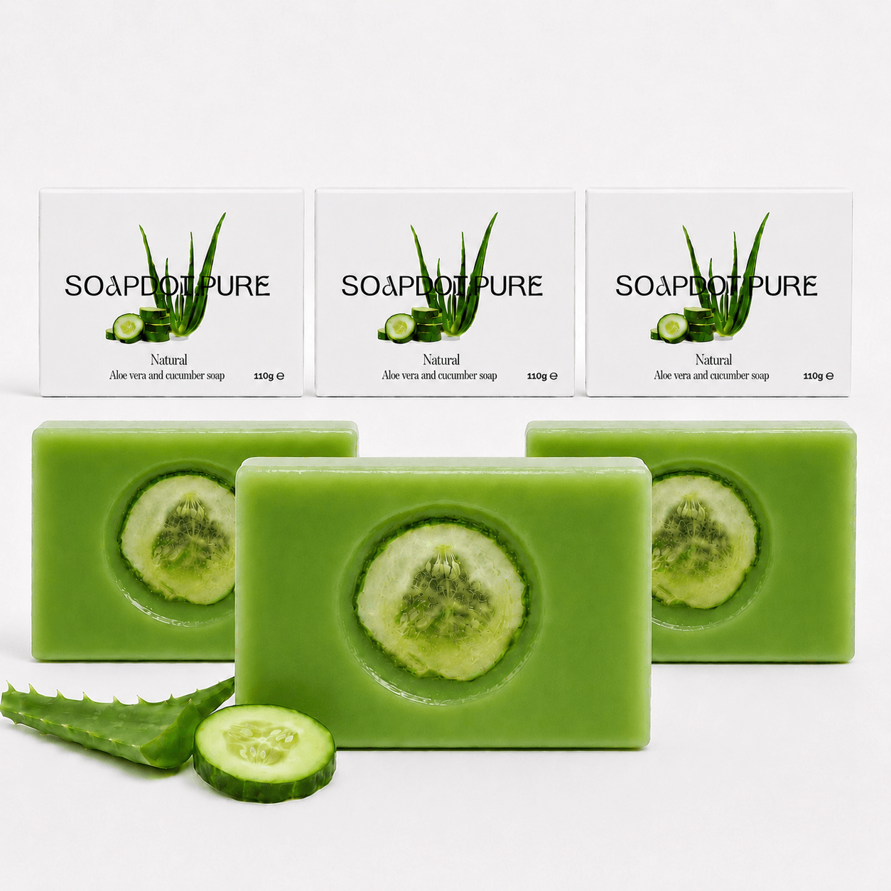 Aloe Vera and Cucumber Soap