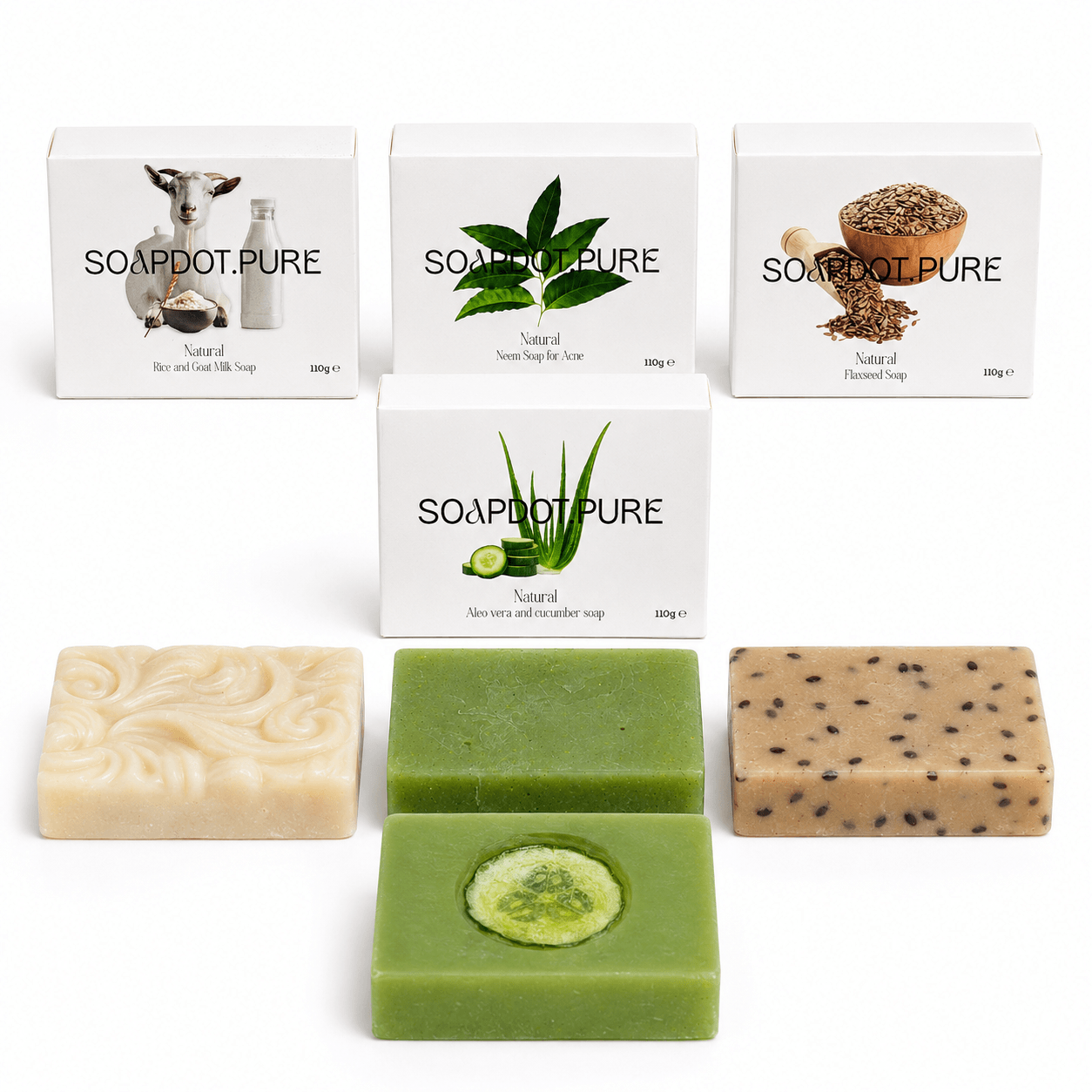 Handmade Soap Variety Pack - 4 Bars